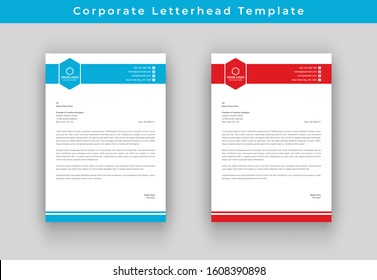 Business letterhead vector design template