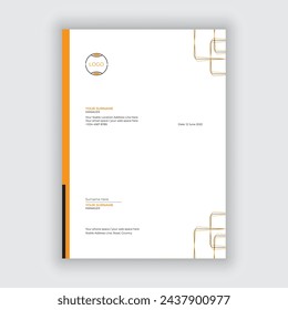 Business letterhead vector template design