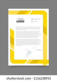 Business letterhead vector template, eps 10