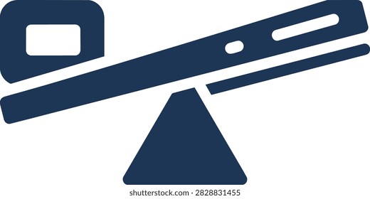 Business Leverage and Efficiency Concept Illustration with Lever and Fulcrum Representing Strategic Growth and Mechanical Advantage
