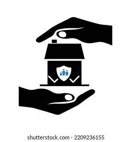 Business Liability Insurance Agent Icon | Black Vector Illustration |