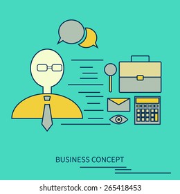 business lifestyle concept vector illustration