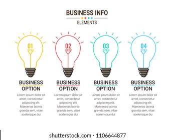 Business Light Bulb Infographic