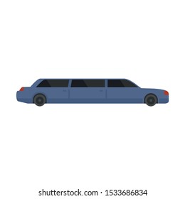 Business limousine icon. Flat illustration of business limousine vector icon for web design