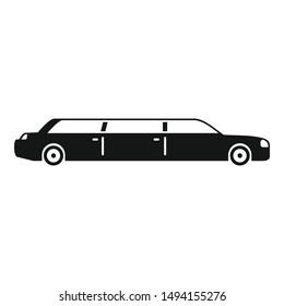 Business limousine icon. Simple illustration of business limousine vector icon for web design isolated on white background