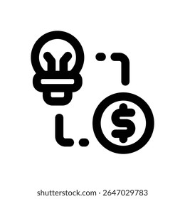 business line icon. Clean and minimalist vector icon for websites, mobile apps, presentations, and logos. Fully scalable and customizable for any project.