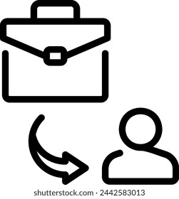 business line icon illustration vector