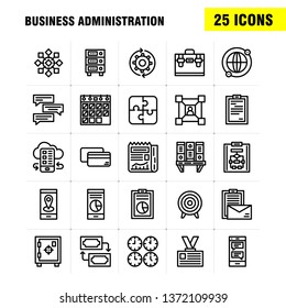 Business Line Icon Pack For Designers And Developers. Icons Of Gaming, Puzzle, Business, Business, Cog, Gear, Optimization, Mobile, Vector
