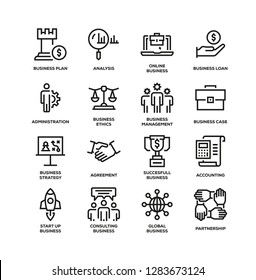 BUSINESS LINE ICON SET