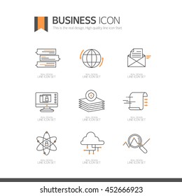 business Line Icon Set