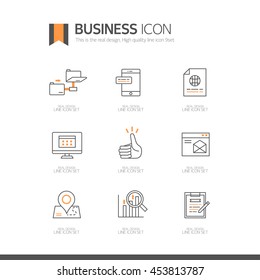 business Line Icon set