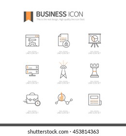 business Line Icon set