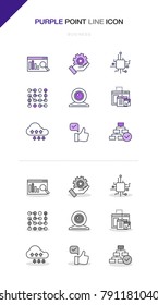 Business Line Icon Set