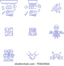 Business- Line Icon Set