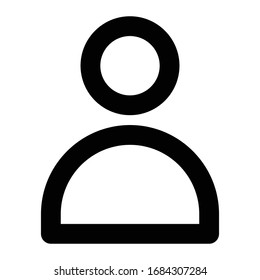 Modelo de usuario de icono de línea de negocio