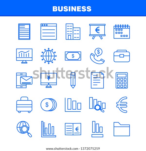 Business  Line Icons Set For Infographics, Mobile\
UX/UI Kit And Print Design. Include: Cloud, Money, Dollar, Coin,\
Gear, Money, Idea, Bulb, Collection Modern Infographic Logo and\
Pictogram. - Vector