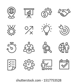 Business - Line Icons - Vector Icons set