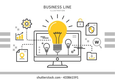 business line illustration
