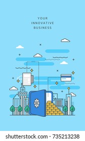 Business line illustration
