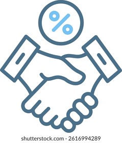Business Line Two Colour Icon