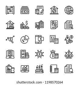 Business Line Vector Icons