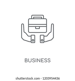 Business linear icon. Business concept stroke symbol design. Thin graphic elements vector illustration, outline pattern on a white background, eps 10.
