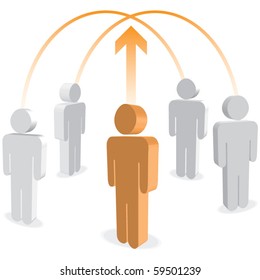 Business links vector