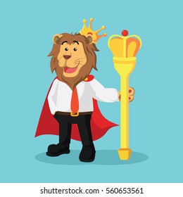 business lion king illustration design