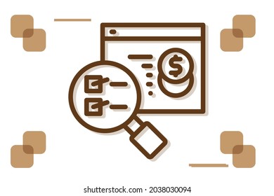 Business List icon symbol sign from modern data analytics for mobile concept and web apps design. Business and statistics related vector line icons. 