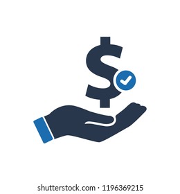 Business loan icon,  loan money icon