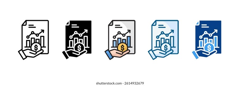Business Loan Icon Set Multiple Style Collection