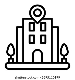 Elemento De Icono De Locación De Negocios Para Diseño