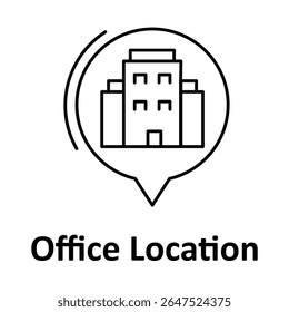 Ícone de localização comercial, Marcador de mapa do escritório, Pino de endereço do local de trabalho, Ícone de mapa corporativo, Símbolo de localizador de empresa, Controlador de negócios GPS