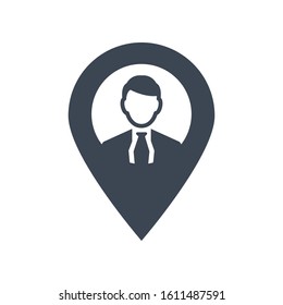 Business location icon. vector designs