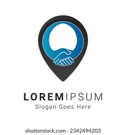 Business Location Logo Design Business Meetup Logotype Job Location