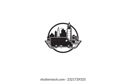 Business Logistic or other ways logo on white background