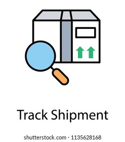 
Business Logistics data warehouse and a tracking magnifier great idea to depict track shipment 
