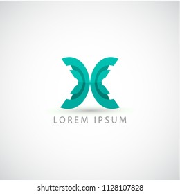 business logo abstract butterfly vector sign