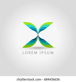business logo abstract butterfly vector sign