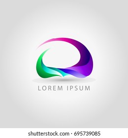 business logo abstract circle shape vector sign