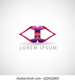 business logo abstract eye vector sign