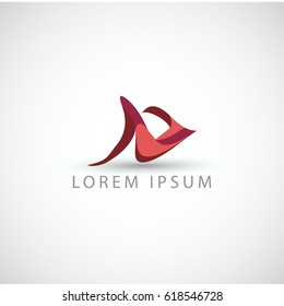 business logo abstract fish vector sign