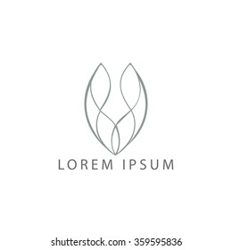 business logo abstract flower vector