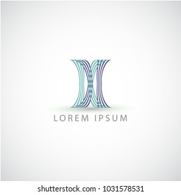 business logo abstract letter X vector sign