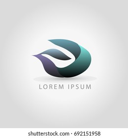business logo abstract plant vector sign