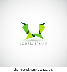 business logo abstract ribbon vector sign