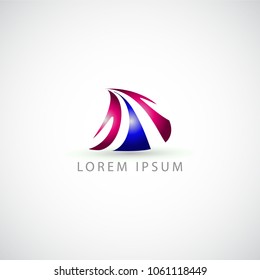 business logo abstract road vector sign