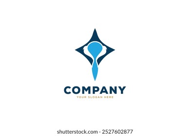 Logotipo del negocio, Plantilla simple abstracta del diseño