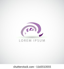 business logo abstract waves vector sign