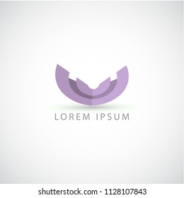 business logo abstract wings vector sign